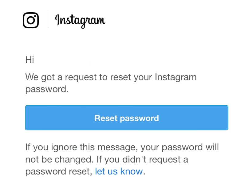 Instagram Password