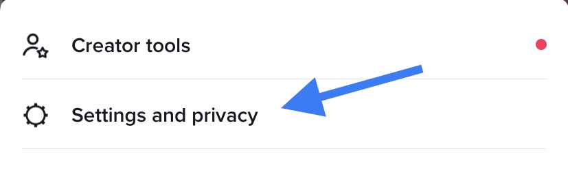 TikTok Settings and privacy