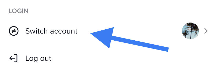 TikTok Switch Account